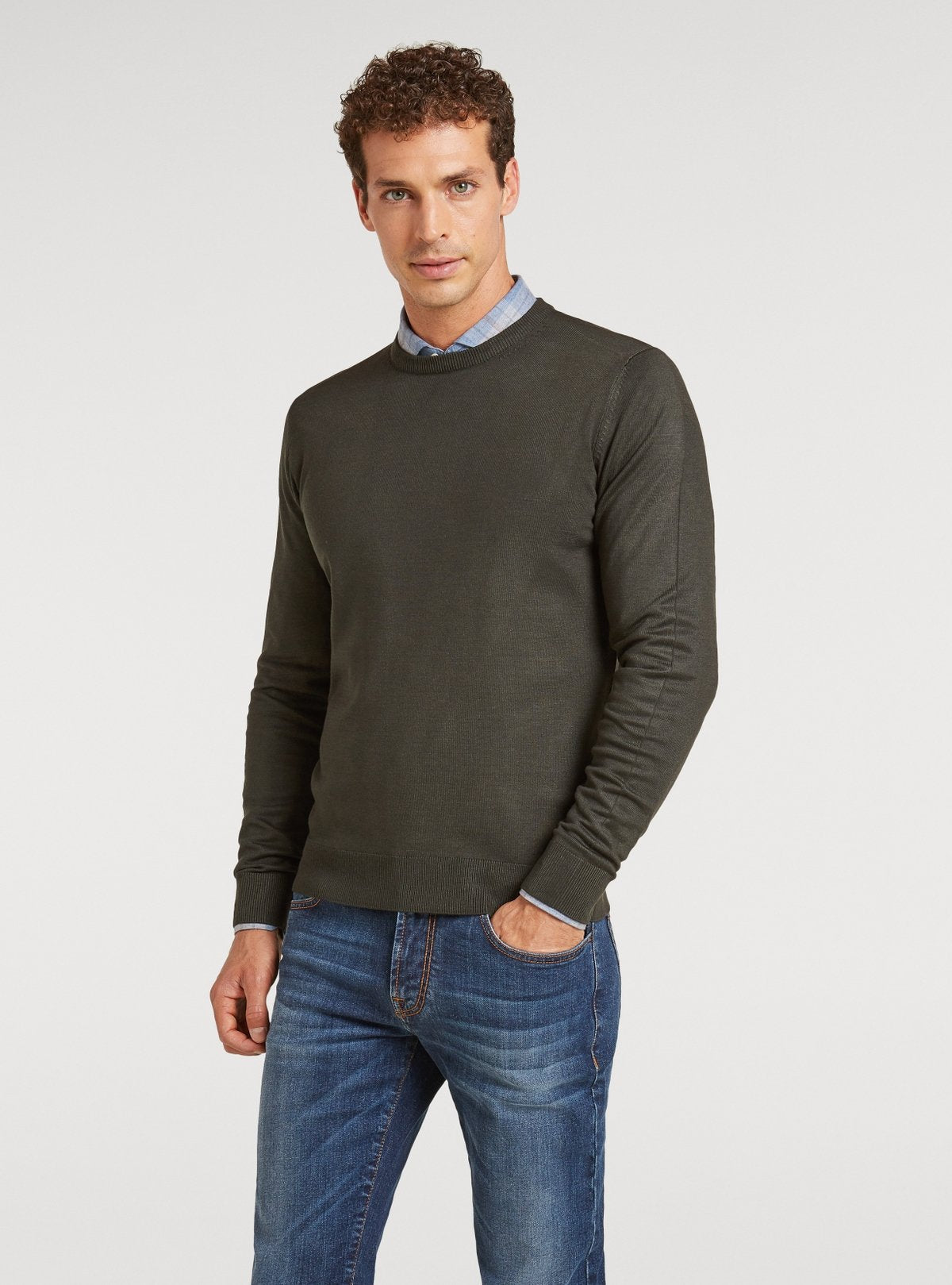 Maglia girocollo tinta unita - StepByStep