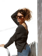 Maglia in misto Cashmere con incrocio sul retro - Andrea - StepByStep