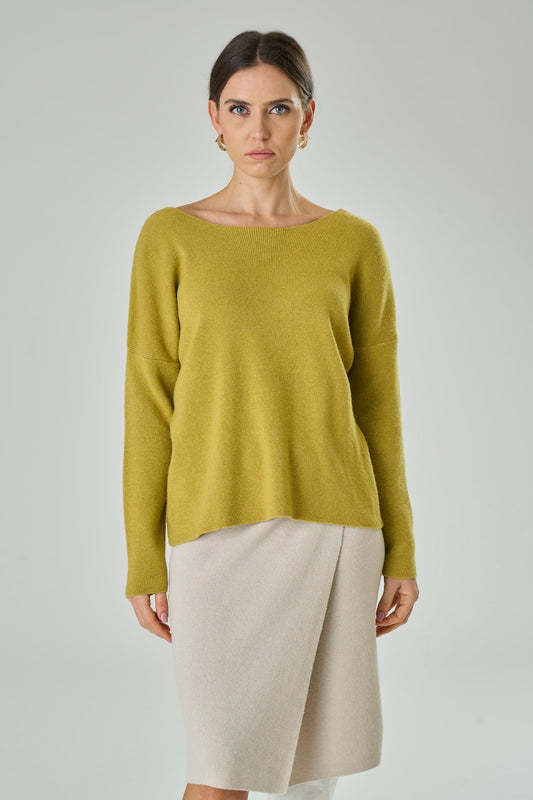 Maglia in misto Cashmere con incrocio sul retro - Andrea - StepByStep