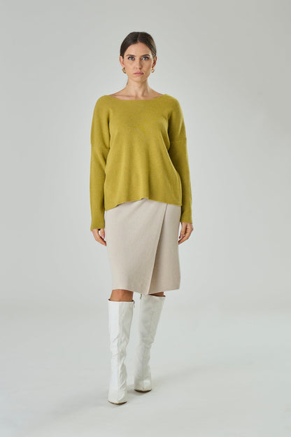 Maglia in misto Cashmere con incrocio sul retro - Andrea - StepByStep
