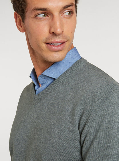Maglia scollo a V in lana e cashmere - StepByStep