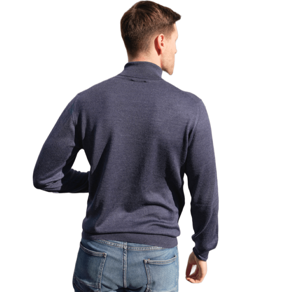 Maglia Uomo Dolcevita Cashmere Uomo, Seta e Lana Merino - StepByStep