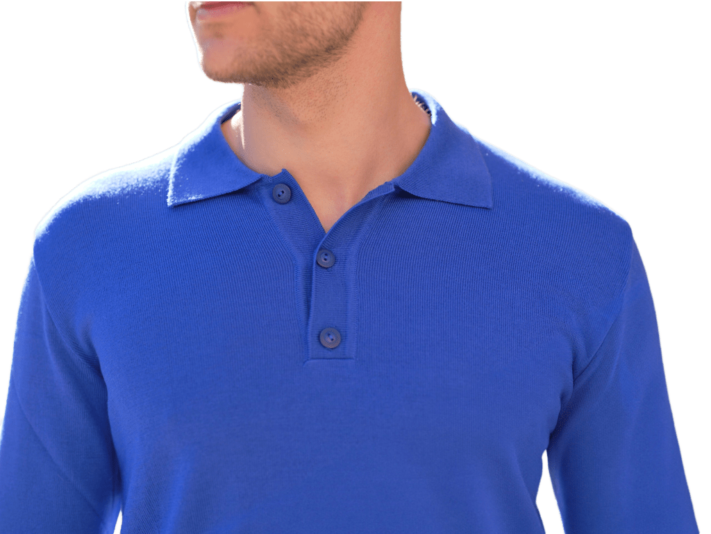 Maglia uomo leggera lana merino extrafine tipo Polo - StepByStep