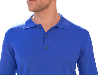 Maglia uomo leggera lana merino extrafine tipo Polo - StepByStep
