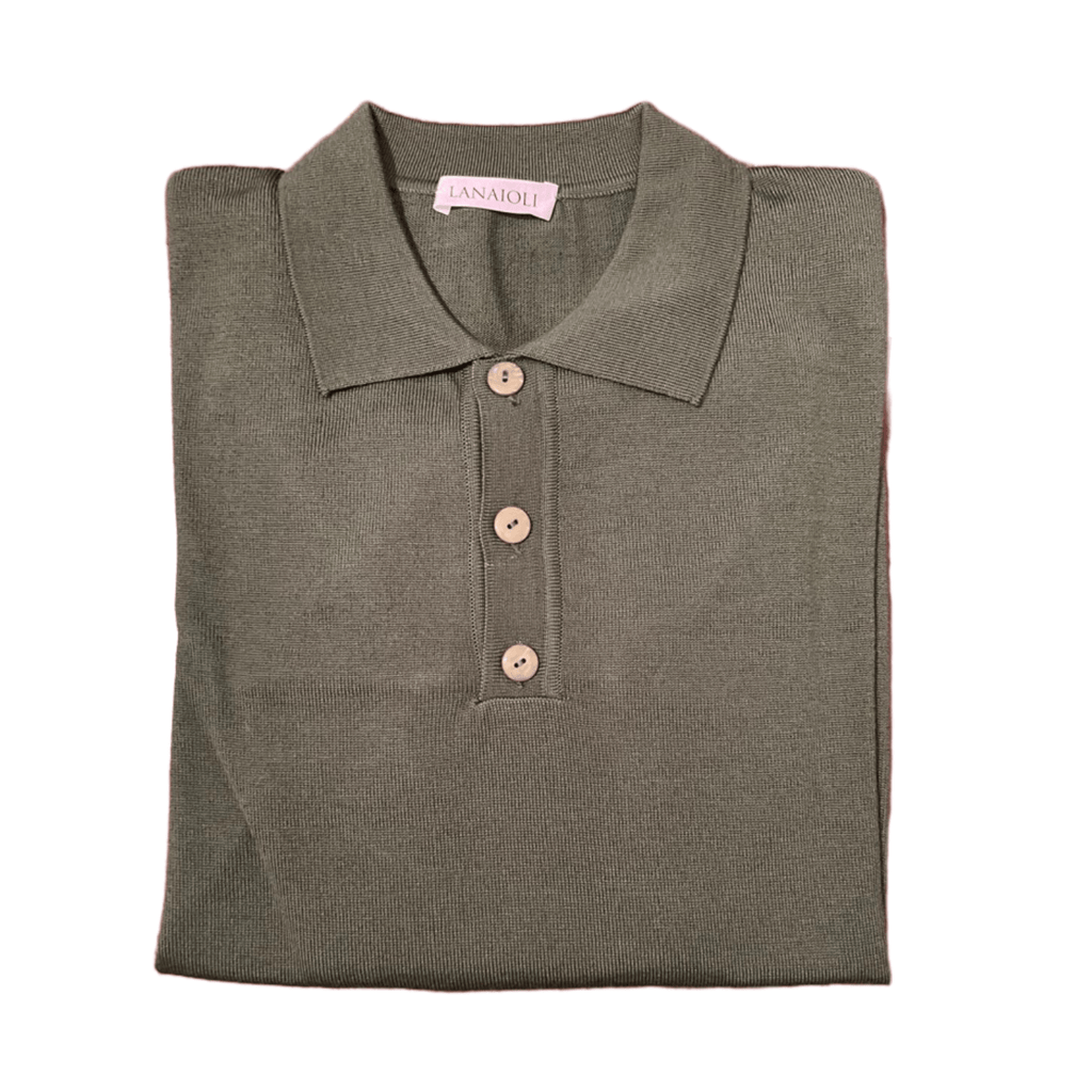 Maglia uomo leggera lana merino extrafine tipo Polo - StepByStep
