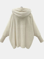 Maglione con cappuccio in pile da donna Cappotto cardigan in cashmere di agnello solido Cappotto da donna Casual in peluche Autunno Inverno Top in cotone a maniche lunghe - StepByStepNow