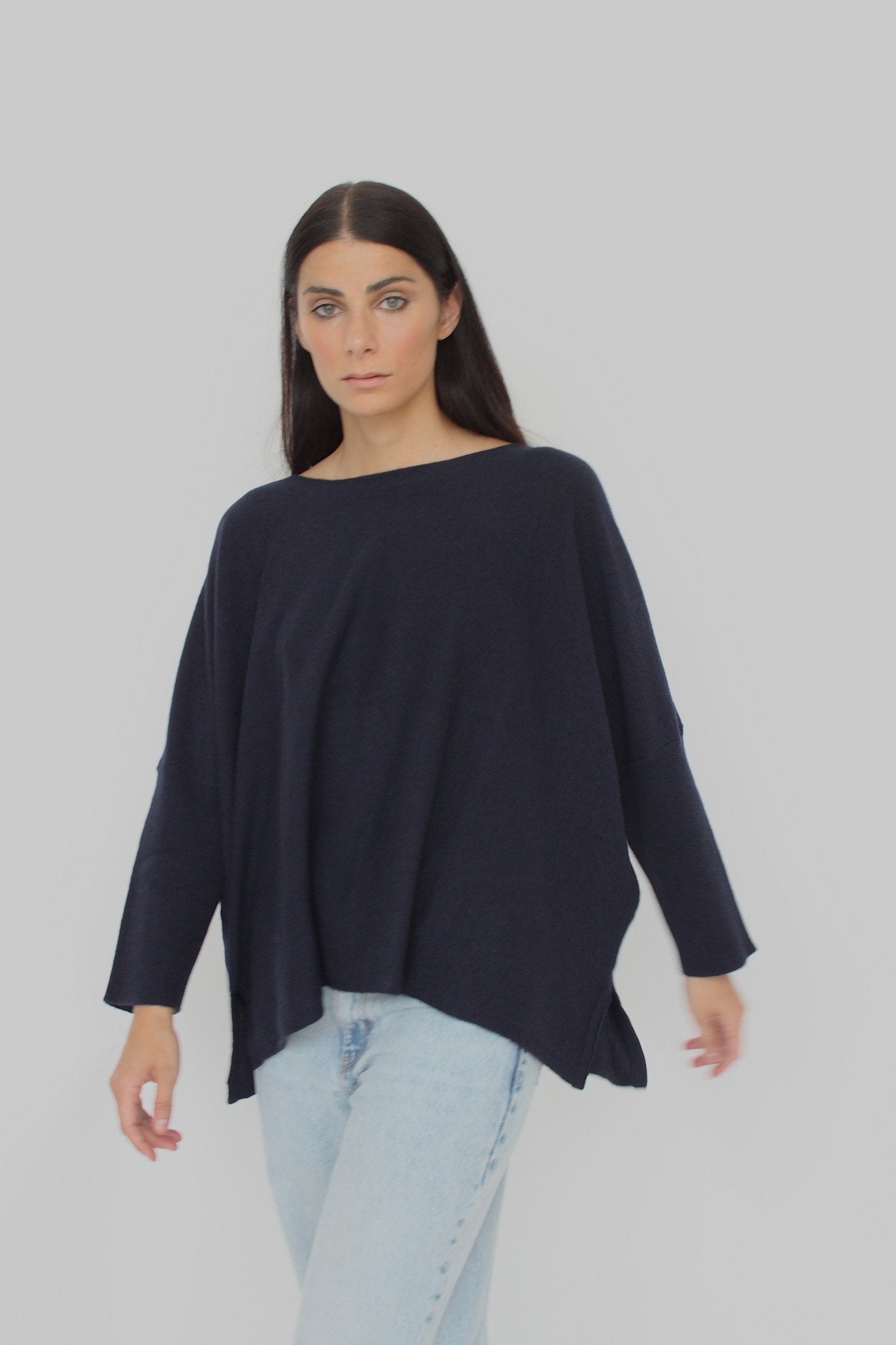 Maglione con scollo a barca in misto Cashmere - Adele - StepByStep