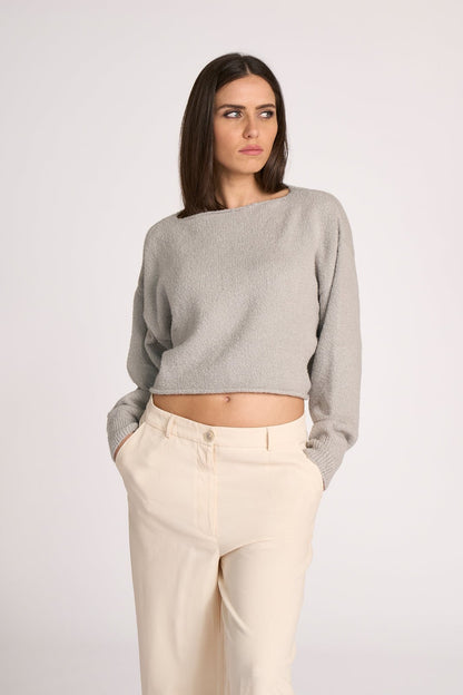 Maglione Crop con Scollo a Barca - Bio Gaga - StepByStep