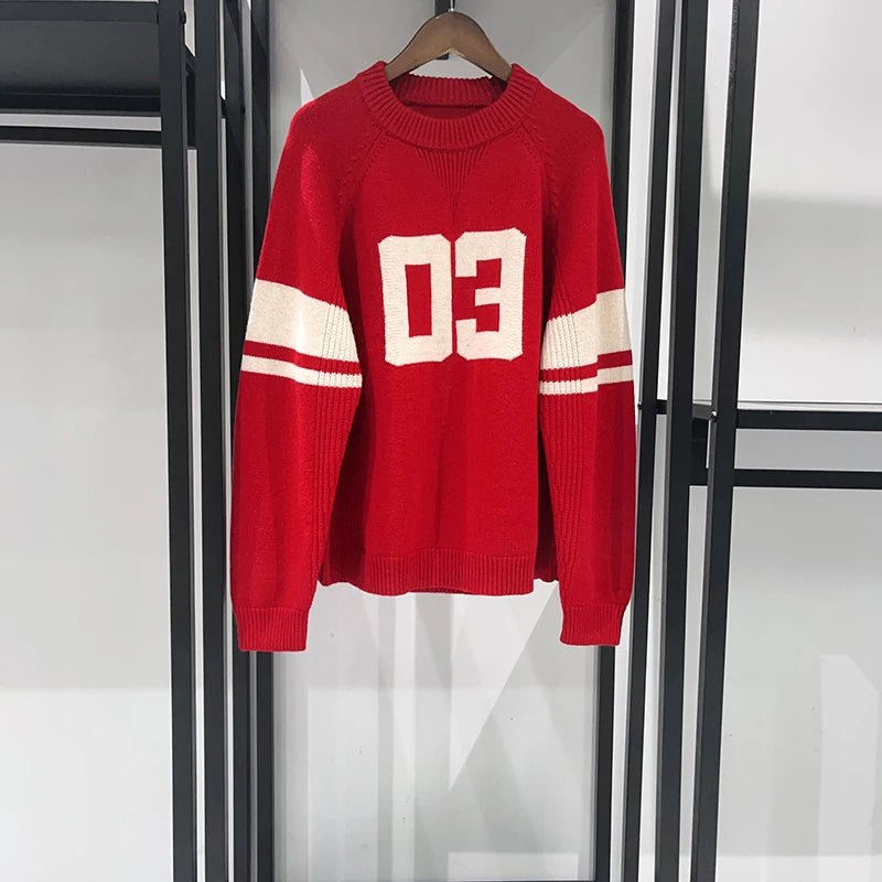 Maglione lavorato a maglia da donna con numero di colore a contrasto StepByStepNow