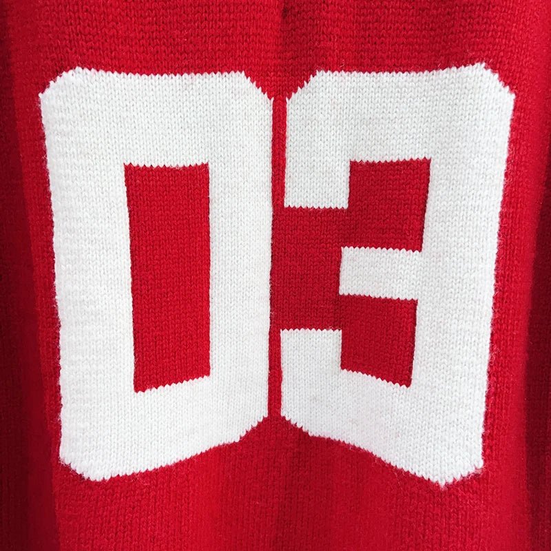 Maglione lavorato a maglia da donna con numero di colore a contrasto StepByStepNoww