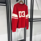 Maglione lavorato a maglia da donna con numero di colore a contrasto StepByStepNow