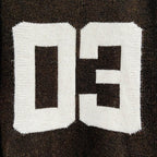 Maglione lavorato a maglia da donna con numero di colore a contrasto StepByStepNow