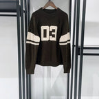 Maglione lavorato a maglia da donna con numero di colore a contrasto StepByStepNow