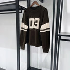 Maglione lavorato a maglia da donna con numero di colore a contrasto StepByStepNow