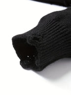 Maglione pullover strappato in tessuto lavorato a maglia effetto consumato. - StepByStepNow