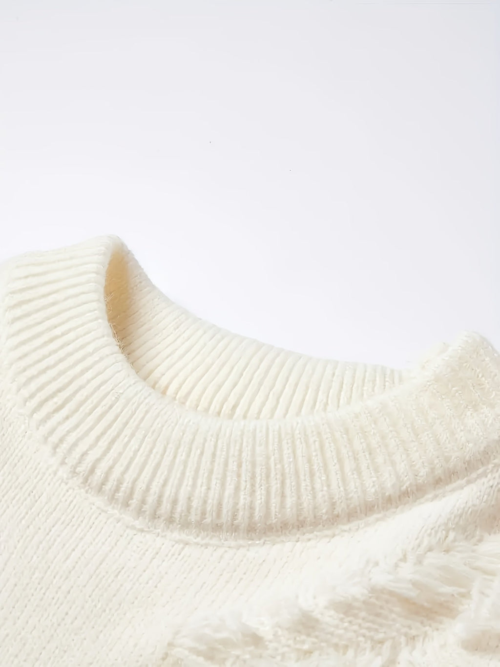 Maglione pullover strappato in tessuto lavorato a maglia effetto consumato. - StepByStepNow