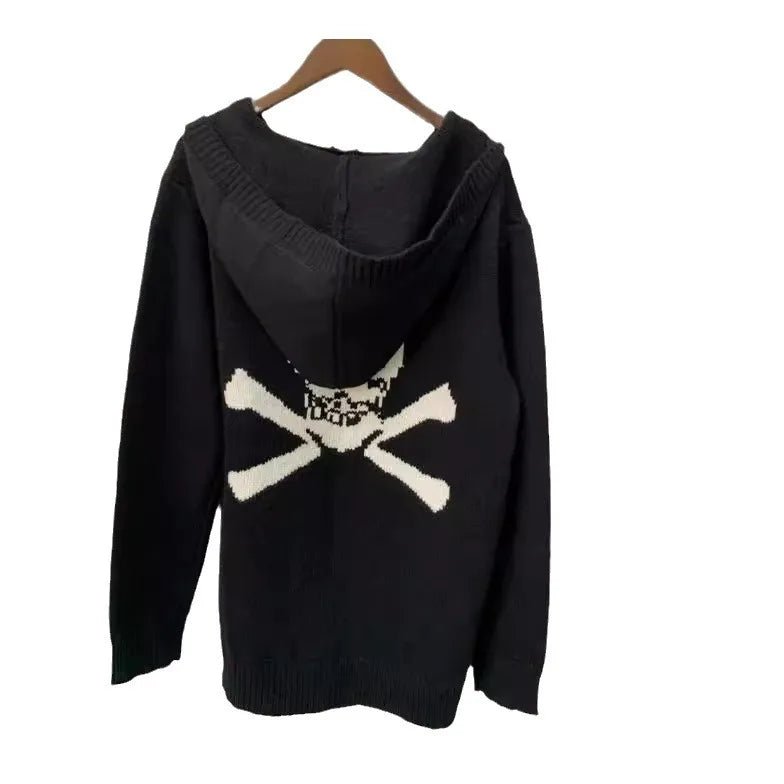 Maglioni da donna inizio autunno nuovo top maglione in cashmere sciolto con toppa in pelle di pecora - StepByStepNow