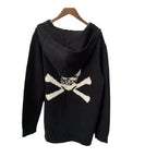 Maglioni da donna inizio autunno nuovo top maglione in cashmere sciolto con toppa in pelle di pecora - StepByStepNow