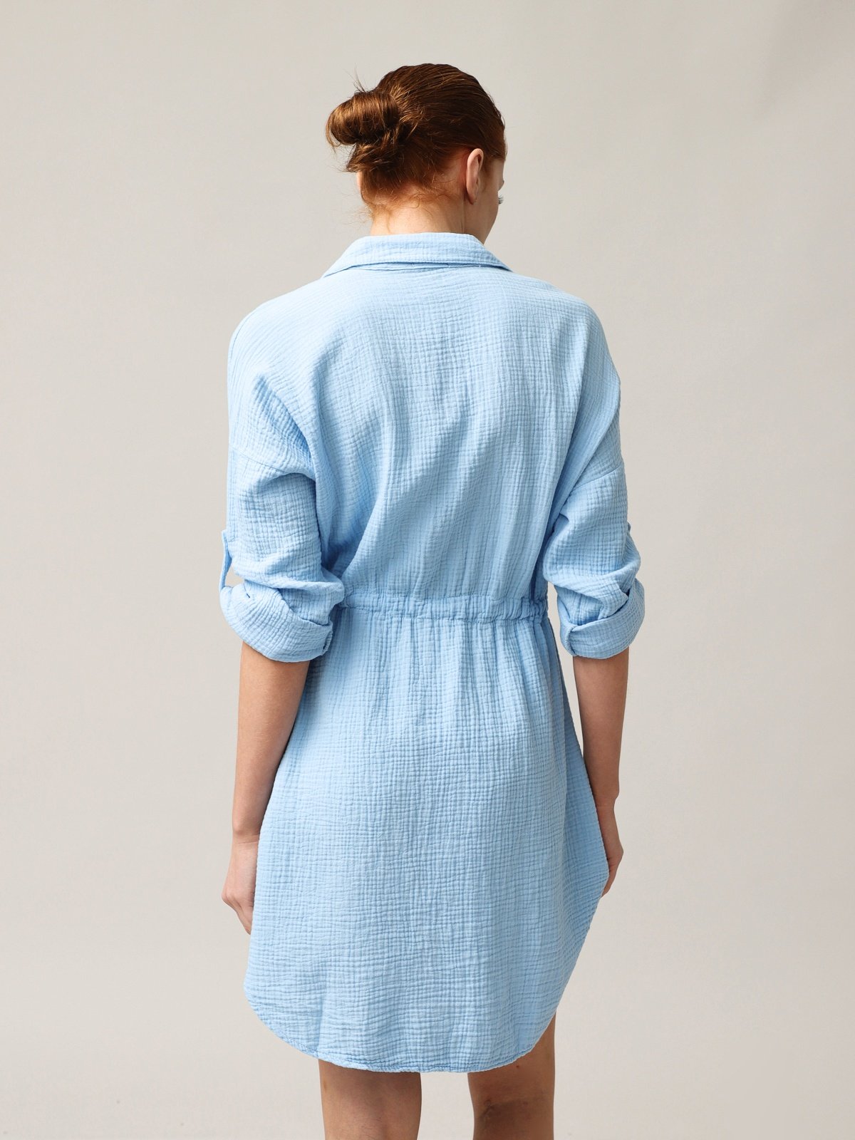 Marškinių tipo muslino suknelė - StepByStep