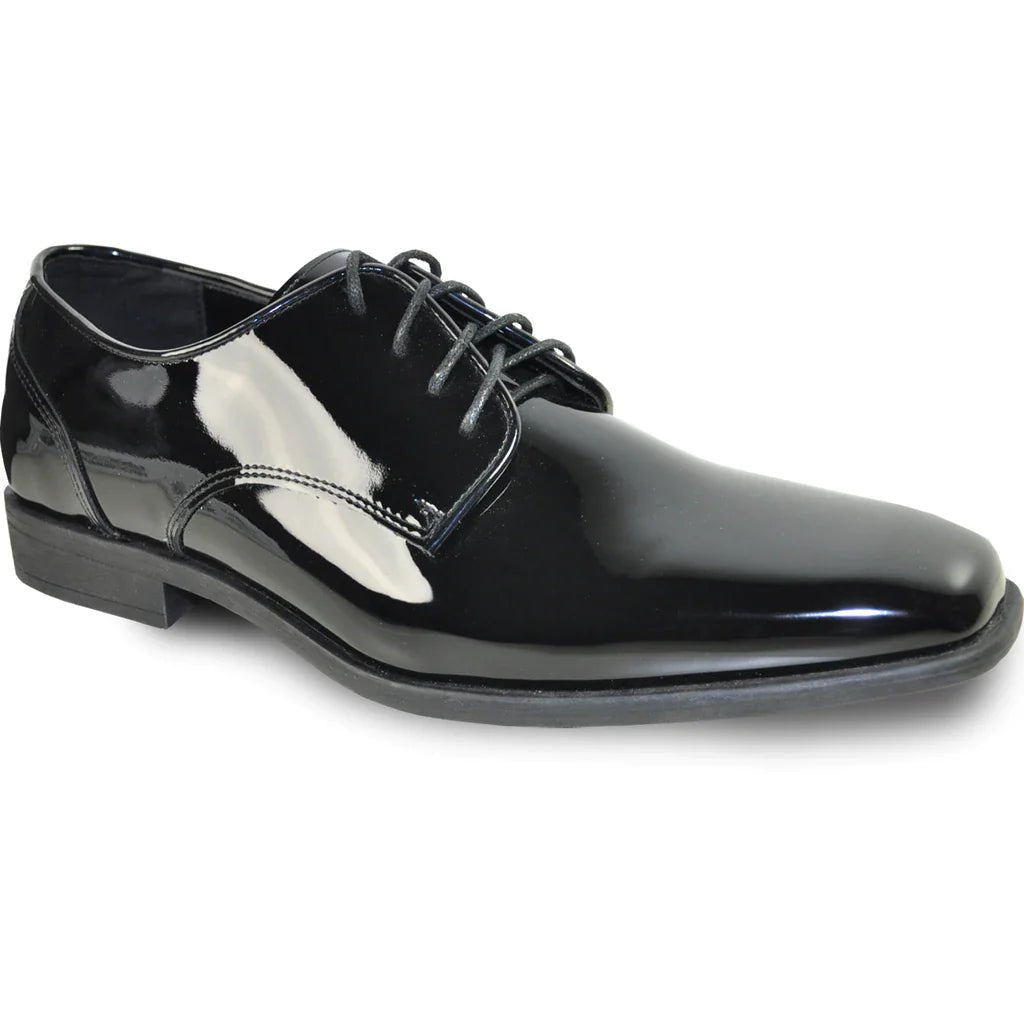 "Matteo" Black Vangelo Tuxedo Shoes - StepByStep