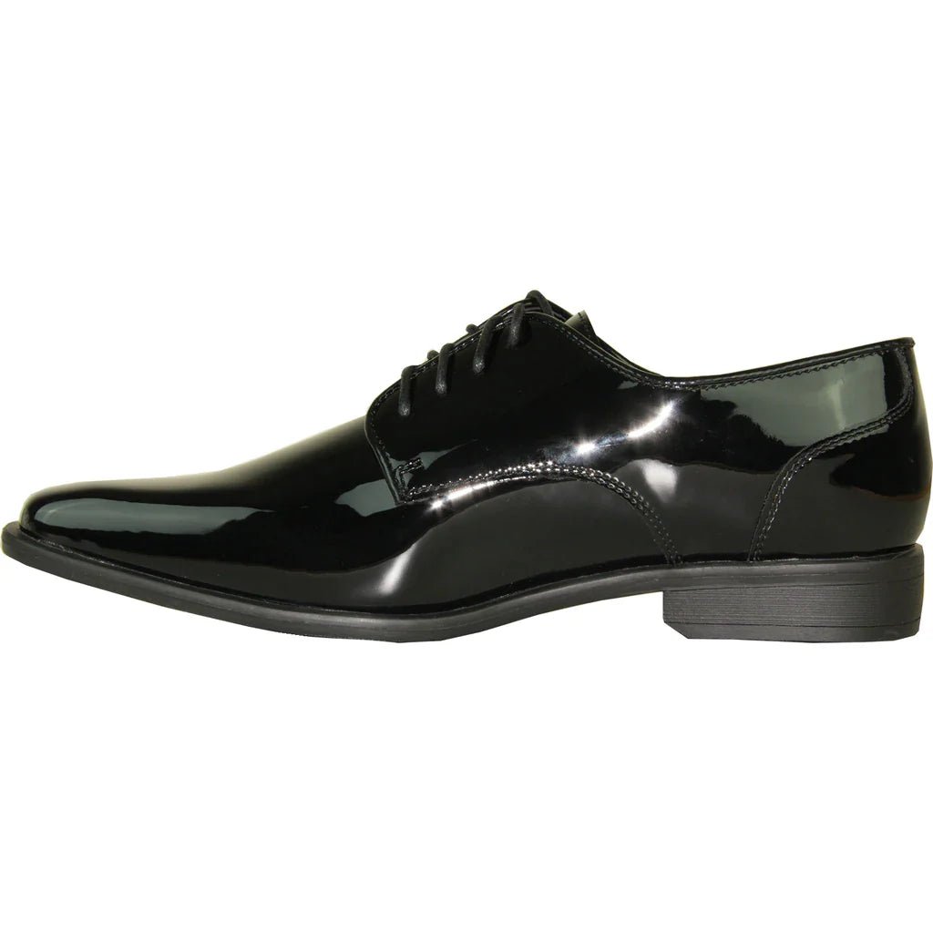 "Matteo" Black Vangelo Tuxedo Shoes - StepByStep
