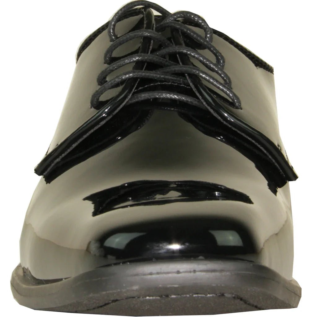 "Matteo" Black Vangelo Tuxedo Shoes - StepByStep