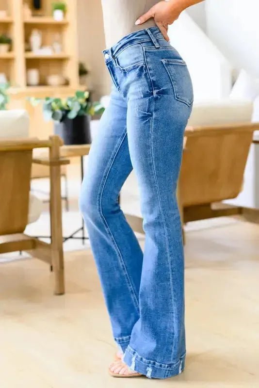 Medium Wash Flare Jeans - StepByStep