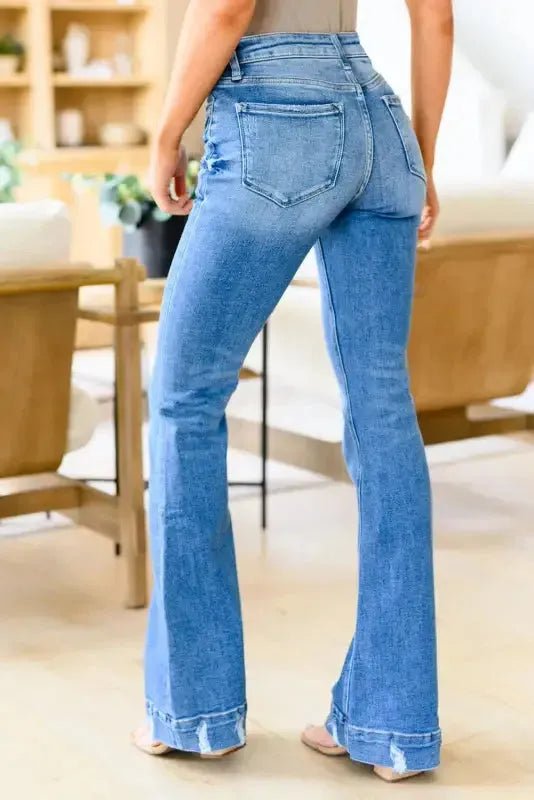 Medium Wash Flare Jeans - StepByStep