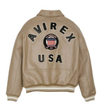 Men Hip Hop Sheep skin Varsity Jacket Embroidered Diamond Classic Casual - StepByStep