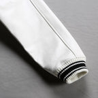 Men Hip Hop Sheep skin Varsity Jacket Embroidered Diamond Classic Casual - StepByStep