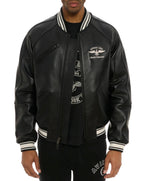 Men Hip Hop Sheep skin Varsity Jacket Embroidered Diamond Classic Casual - StepByStep