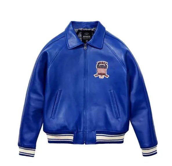 Men Hip Hop Sheep skin Varsity Jacket Embroidered Diamond Classic Casual - StepByStep