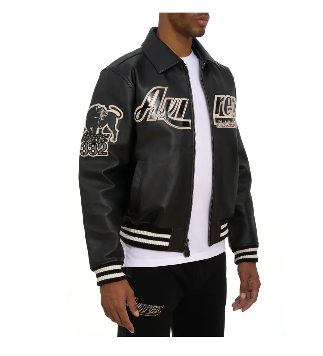 Men Hip Hop Sheep skin Varsity Jacket Embroidered Diamond Classic Casual - StepByStep