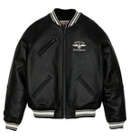Men Hip Hop Sheep skin Varsity Jacket Embroidered Diamond Classic Casual - StepByStep