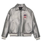 Men Hip Hop Sheep skin Varsity Jacket Embroidered Diamond Classic Casual - StepByStep