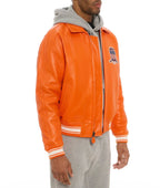 Men Hip Hop Sheep skin Varsity Jacket Embroidered Diamond Classic Casual - StepByStep