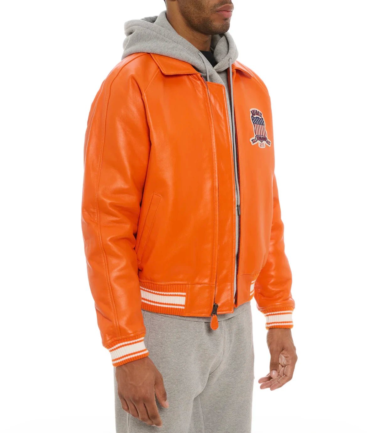 Men Hip Hop Sheep skin Varsity Jacket Embroidered Diamond Classic Casual - StepByStep