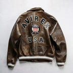 Men Hip Hop Sheep skin Varsity Jacket Embroidered Diamond Classic Casual - StepByStep