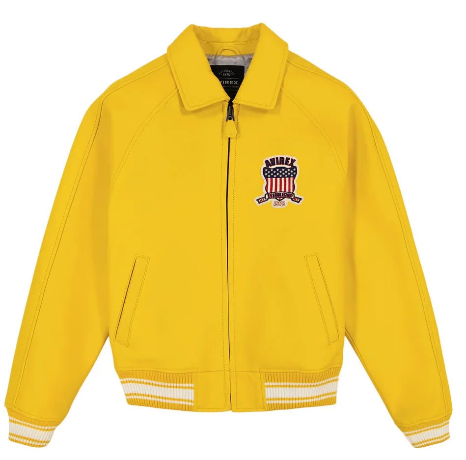 Men Hip Hop Sheep skin Varsity Jacket Embroidered Diamond Classic Casual - StepByStep