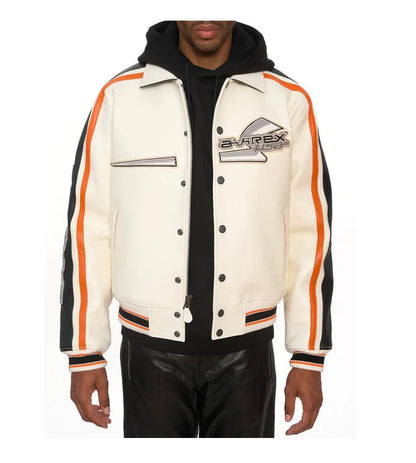 Men Hip Hop Sheep skin Varsity Jacket Embroidered Diamond Classic Casual - StepByStep
