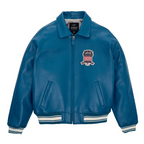 Men Hip Hop Sheep skin Varsity Jacket Embroidered Diamond Classic Casual - StepByStep