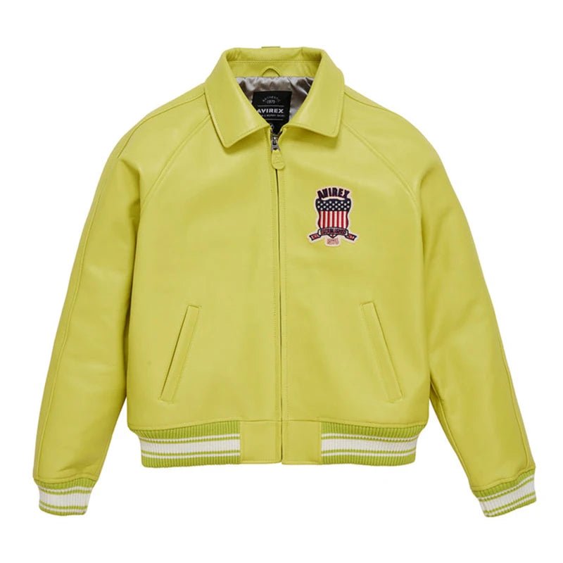 Men Hip Hop Sheep skin Varsity Jacket Embroidered Diamond Classic Casual - StepByStep