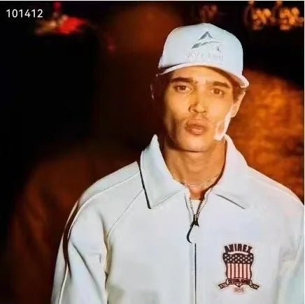 Men Hip Hop Sheep skin Varsity Jacket Embroidered Diamond Classic Casual - StepByStep