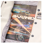 Men Hip Hop Sheep skin Varsity Jacket Embroidered Diamond Classic Casual - StepByStep