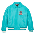 Men Hip Hop Sheep skin Varsity Jacket Embroidered Diamond Classic Casual - StepByStep