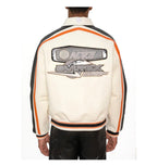 Men Hip Hop Sheep skin Varsity Jacket Embroidered Diamond Classic Casual - StepByStep
