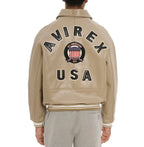 Men Hip Hop Sheep skin Varsity Jacket Embroidered Diamond Classic Casual - StepByStep