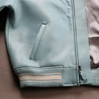 Men Hip Hop Sheep skin Varsity Jacket Embroidered Diamond Classic Casual - StepByStep