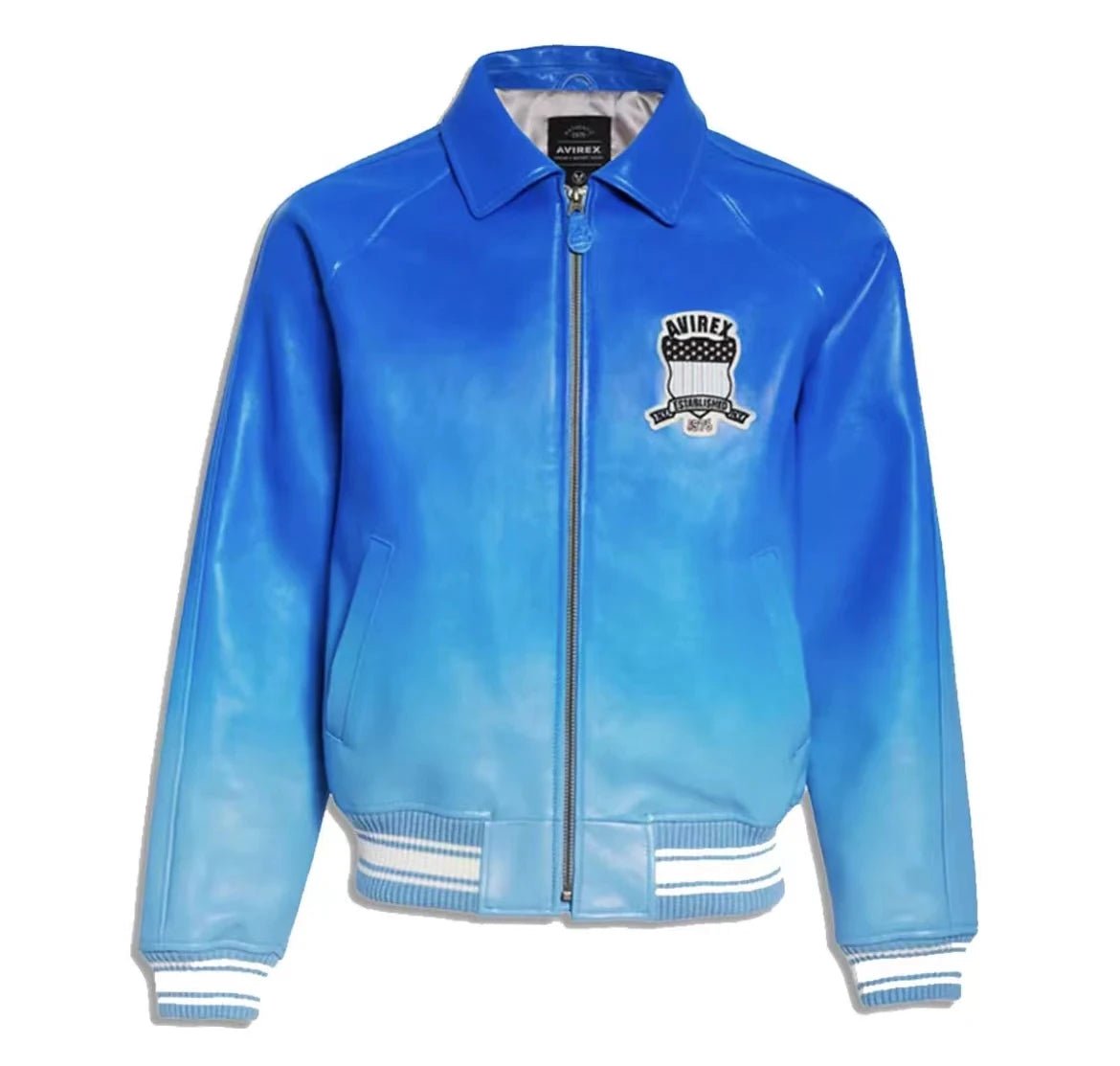 Men Hip Hop Sheep skin Varsity Jacket Embroidered Diamond Classic Casual - StepByStep