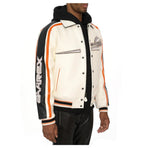 Men Hip Hop Sheep skin Varsity Jacket Embroidered Diamond Classic Casual - StepByStep